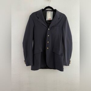 Grand Prix soft shell Stretch Gray Competition Equestrian Show Jacket 36R